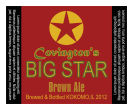 Big Star Square Text Beer Labels